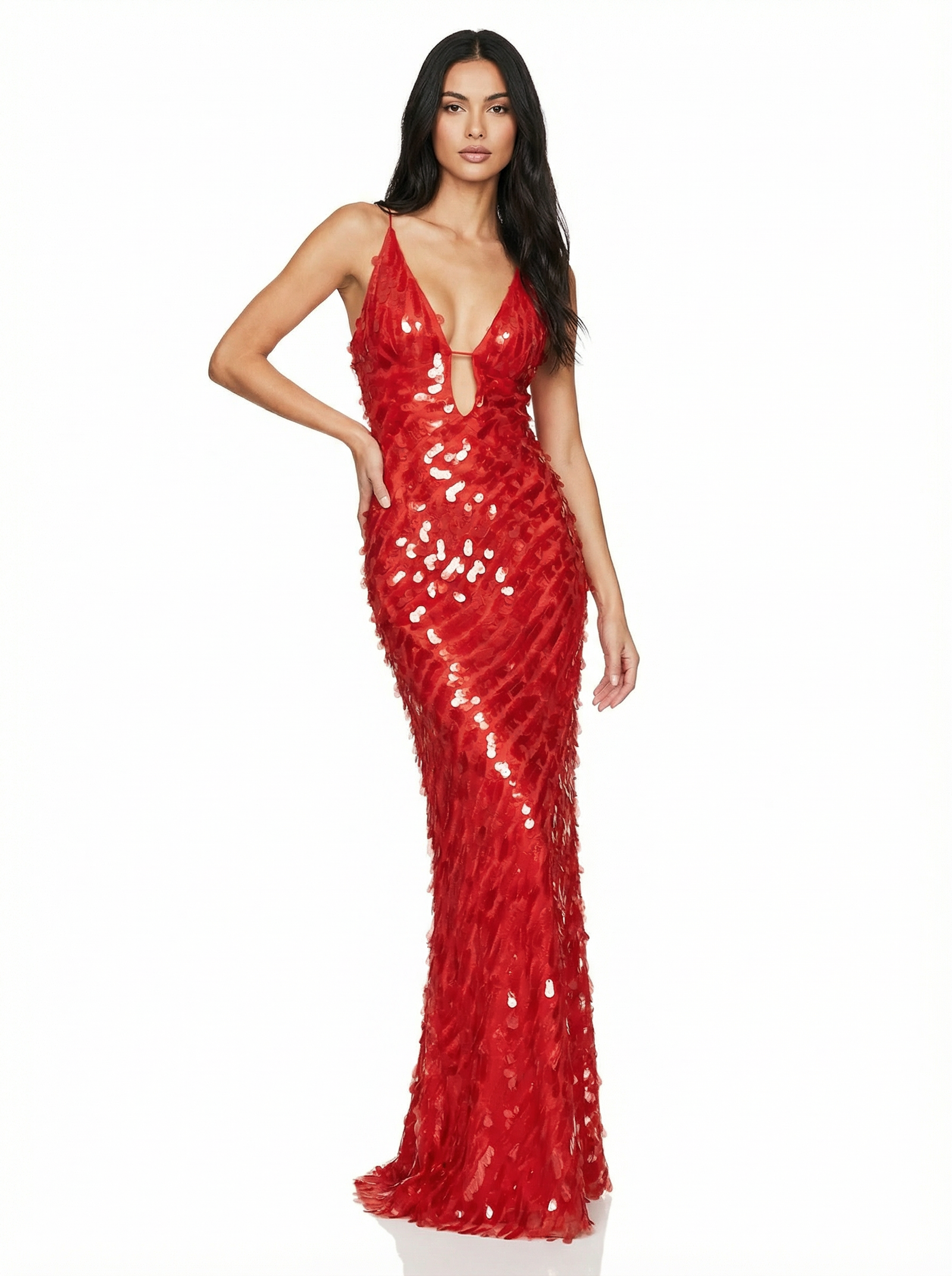Sequin Mermaid Bodycon Maxi Dress